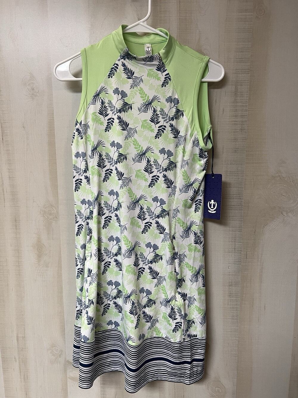 Tee Time Sleeveless Golf Dress with Zip Pockets Size M - NWT